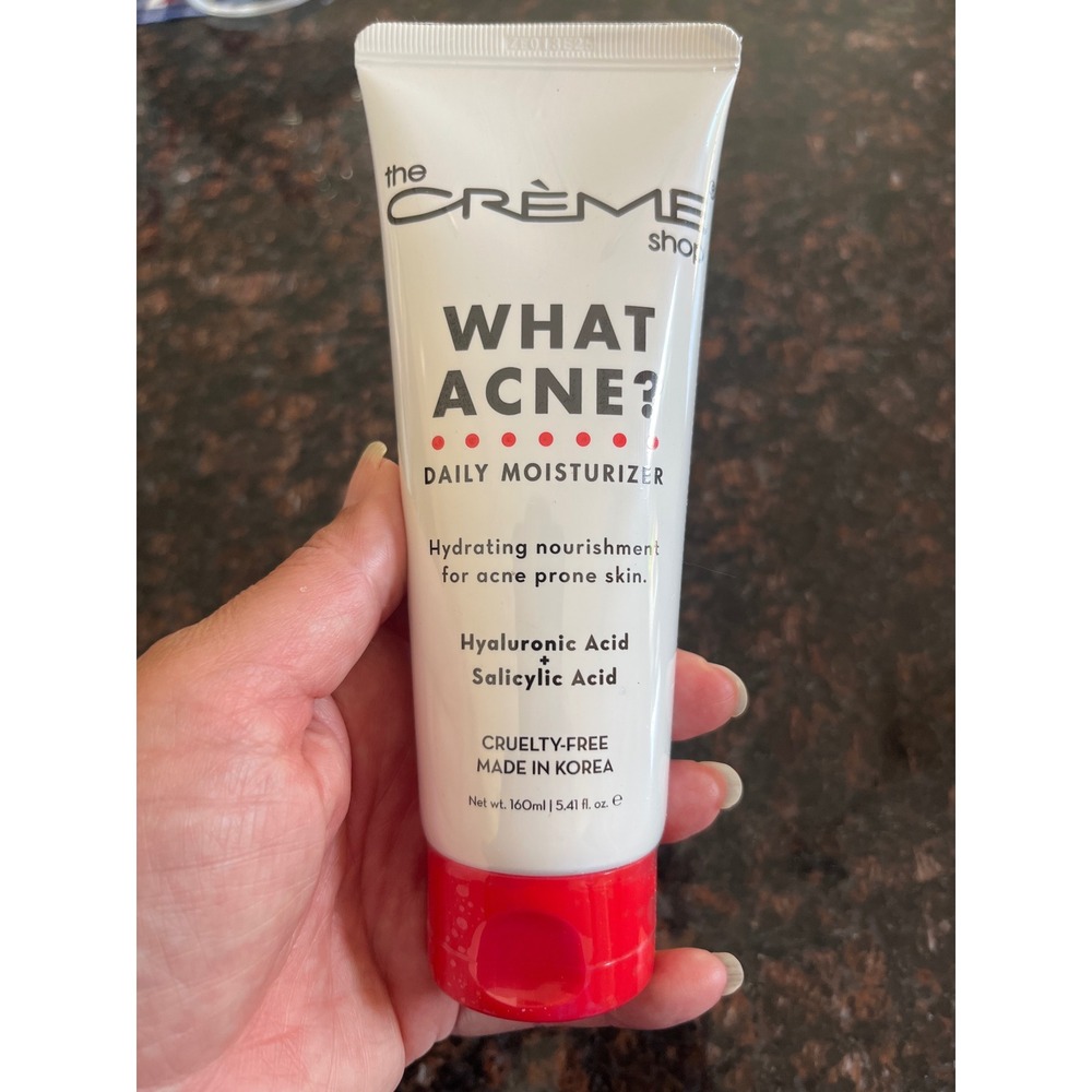 The Creme Shop What Acne Daily Moisturizer Hyaluronic Salicylic Acid 5.41oz NEW